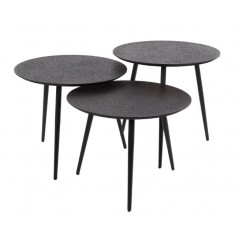 ZI Metallic Coffee Table Round Black